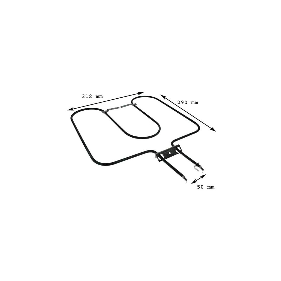Resistencia Horno Fagor 310x290mm 220V 1100W H-6068