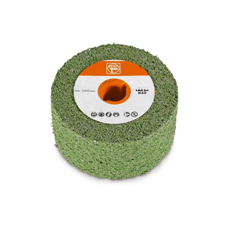 Rodillo elástico de satinado 50x100 gr.60 verde 63721054010