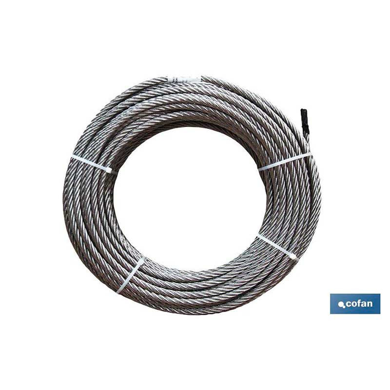 Rollo Cable Galvanizado 2mm 2mmx100mt Cofan
