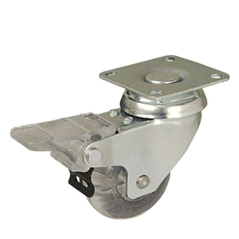 Rueda Poliuret.Transp. 50 Pletina C/F 638A50F Afo