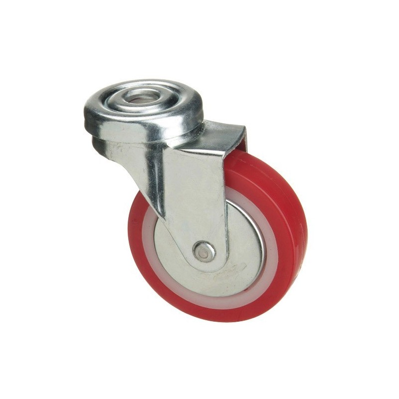 Rueda Poliuretano Pasante.