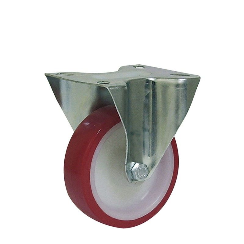 Rueda Poliuretano Rojo Music Fija 100 658A100 Afo