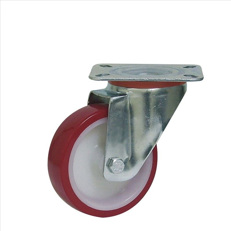 Rueda Poliuretano Rojo Music Girat.100 656A100 Afo