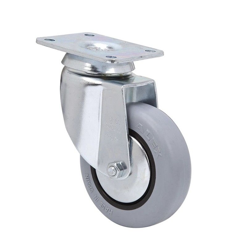 Rueda Goma Gris Pletina Gir.80 "Bh-Pgi" 662A80 Alex