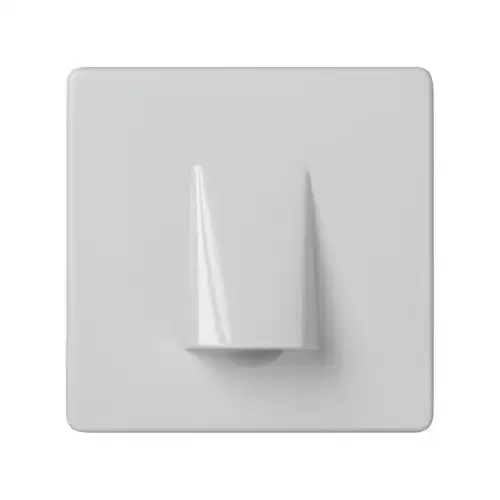 Salida De Cable Ancho Simon 27 Play  Blanco