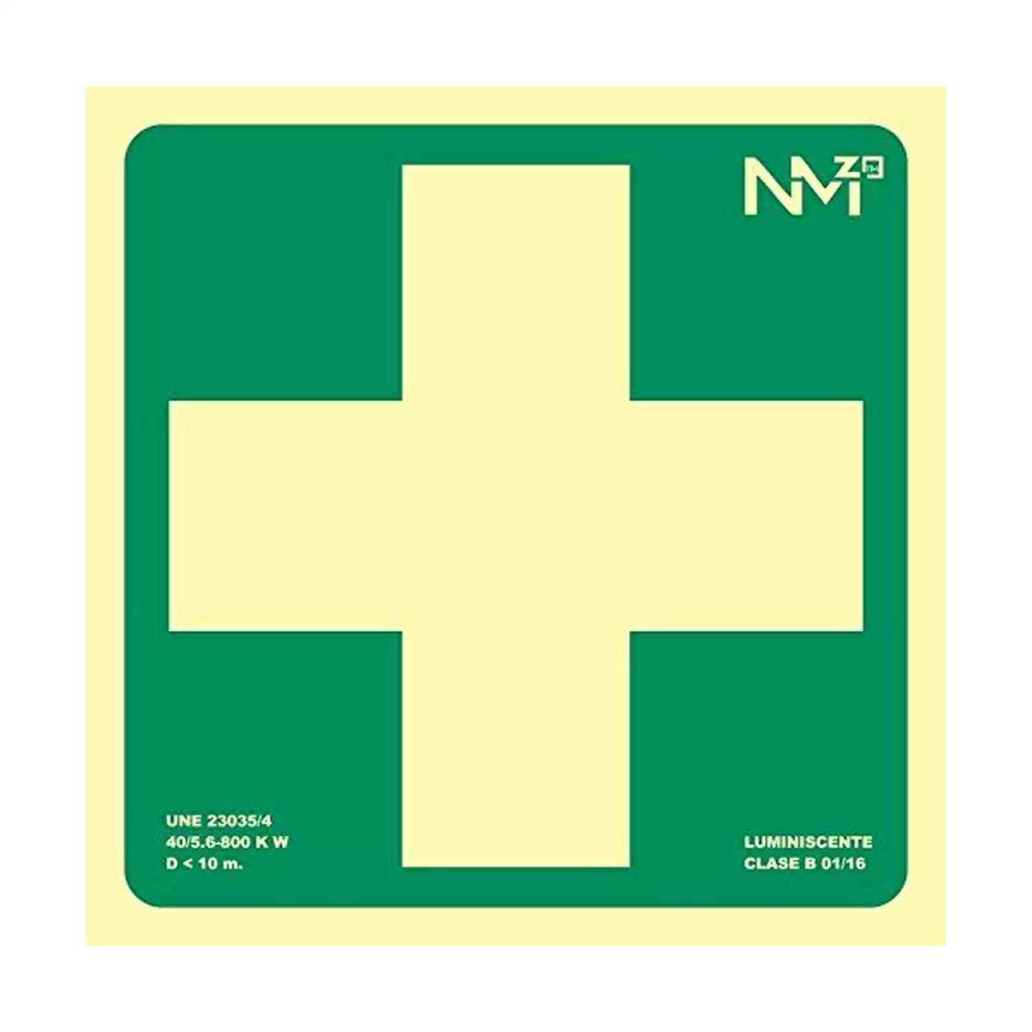 Señal Botiquin PVC 21 X 21 Cm  Verde