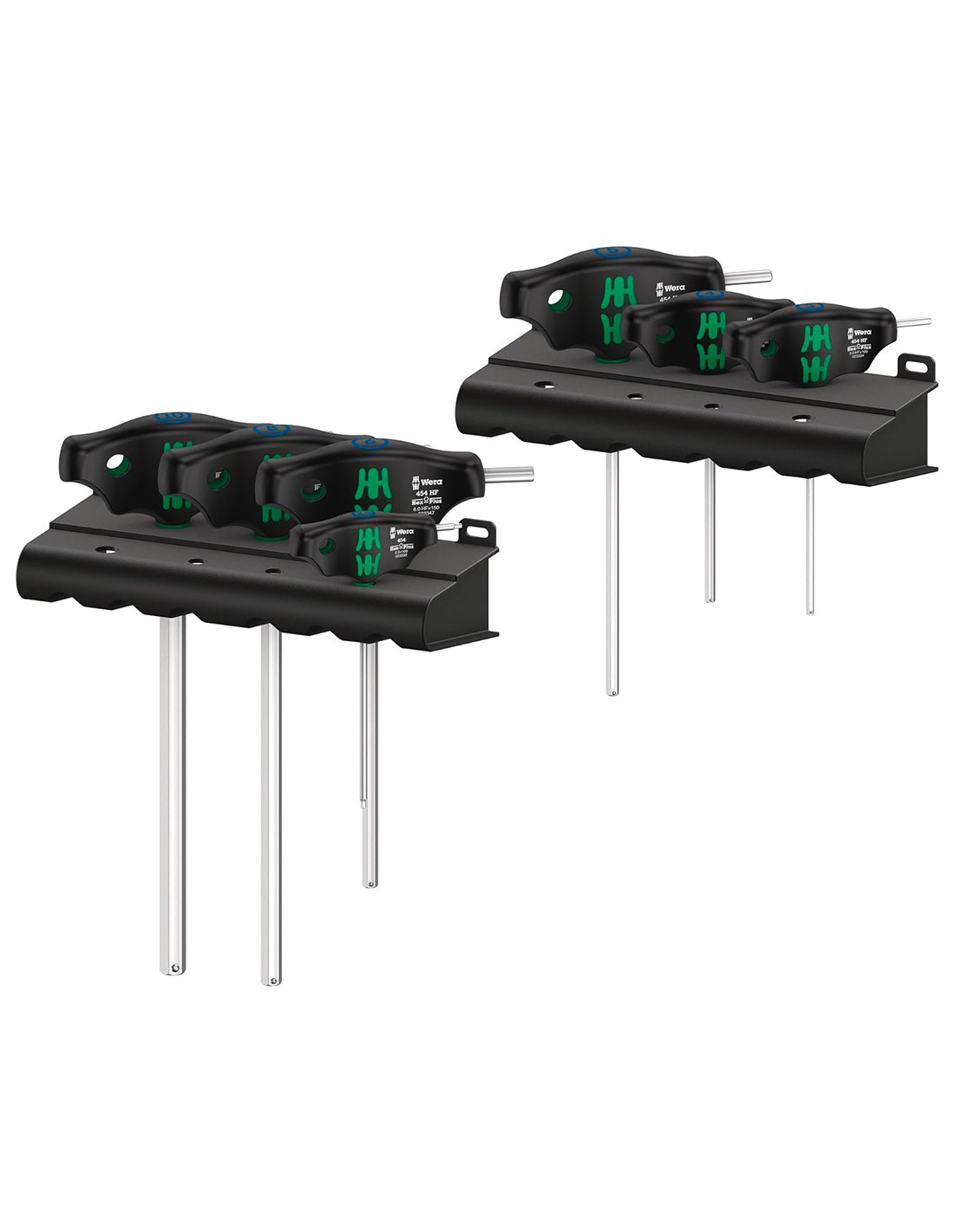 Set de 7 llaves hexagonales con mango en "T" Hex-Plus WERA 454/7 HF Set 1