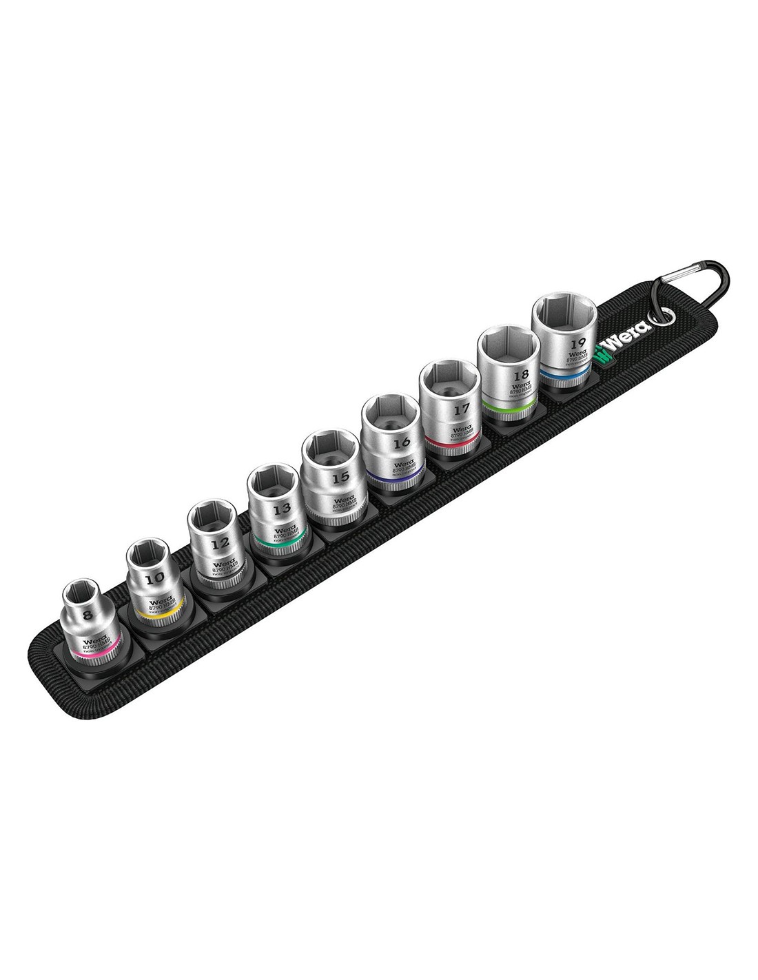 Set de 9 llaves de vaso Zyklop 3/8" WERA Belt B 4