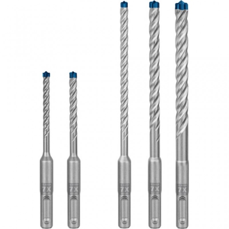 Set de brocas para martillo EXPERT SDS plus-7X de 5/6/6/8/10 mm, 5 unidades