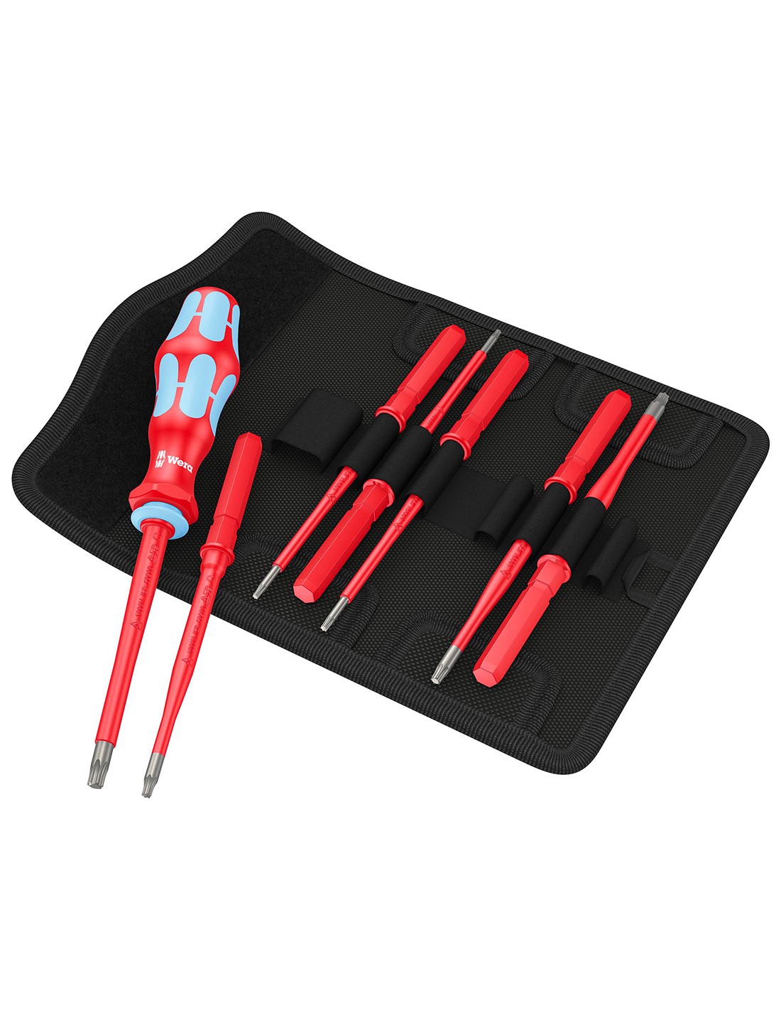 Set de destornilladores aislados Kraftform Kompakt VDE WERA KK VDE Stainless 8 extra slim 1 (8 piezas)