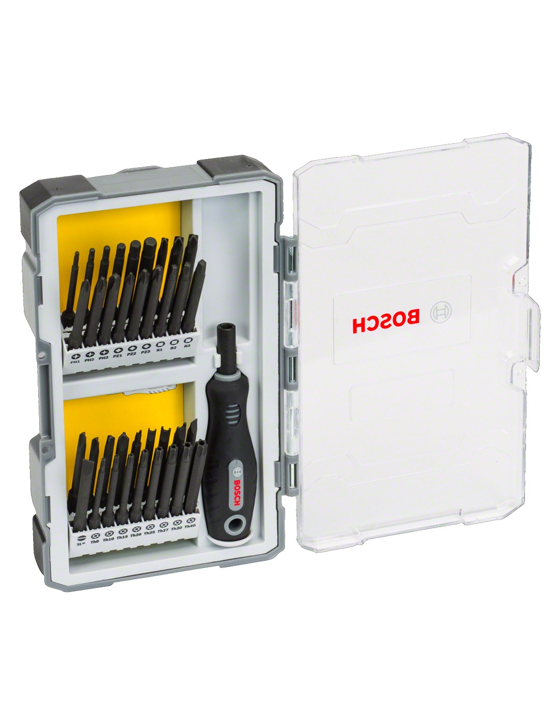 Set de puntas de atornillar con empuñadura BOSCH - 37 piezas (2 607 017 320)