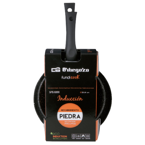 Menaje para cocina - ORBEGOZO Pack 2 Sartenes Aluminio Forjado SFB 8200 20CM y 24CM