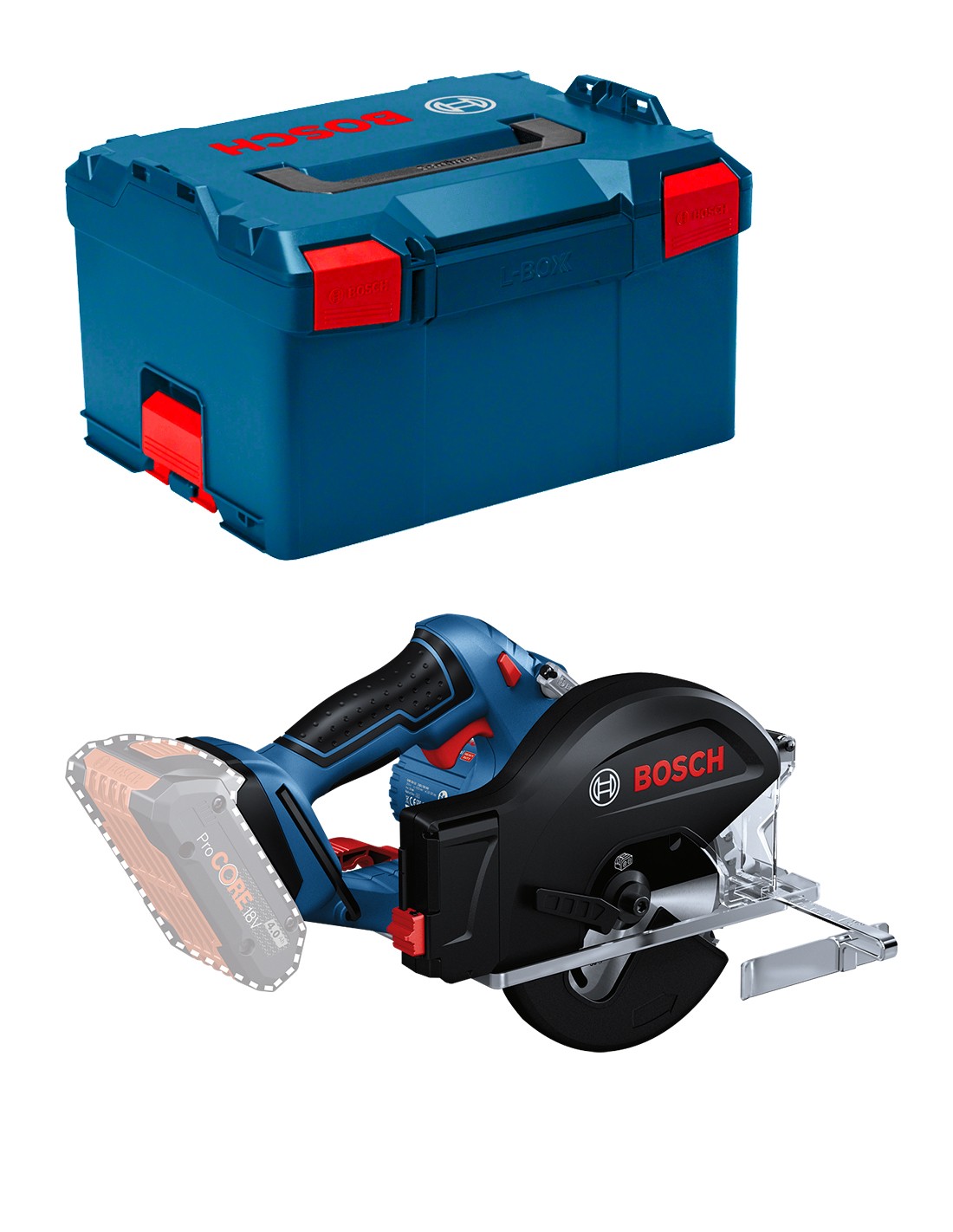 Sierra Circular BOSCH GKM 18V-50 (Cuerpo solo + L-Boxx 238)