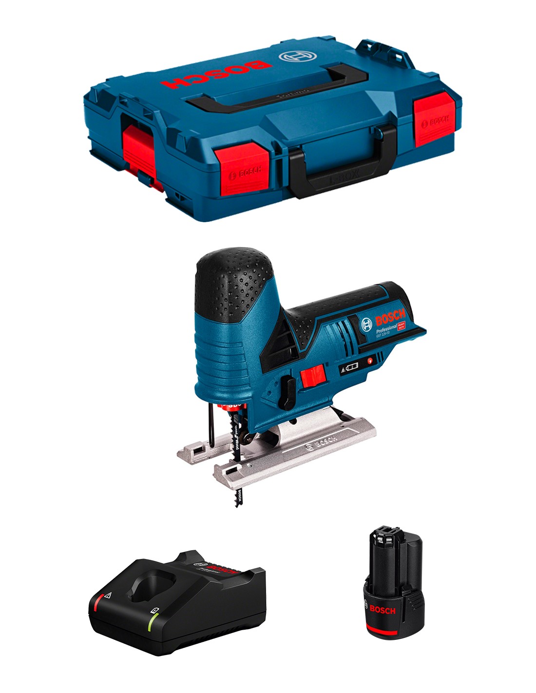 Sierra de Calar BOSCH GST 12V-70 (1 x 3,0 Ah + GAL12V-40 + L-Boxx 102)