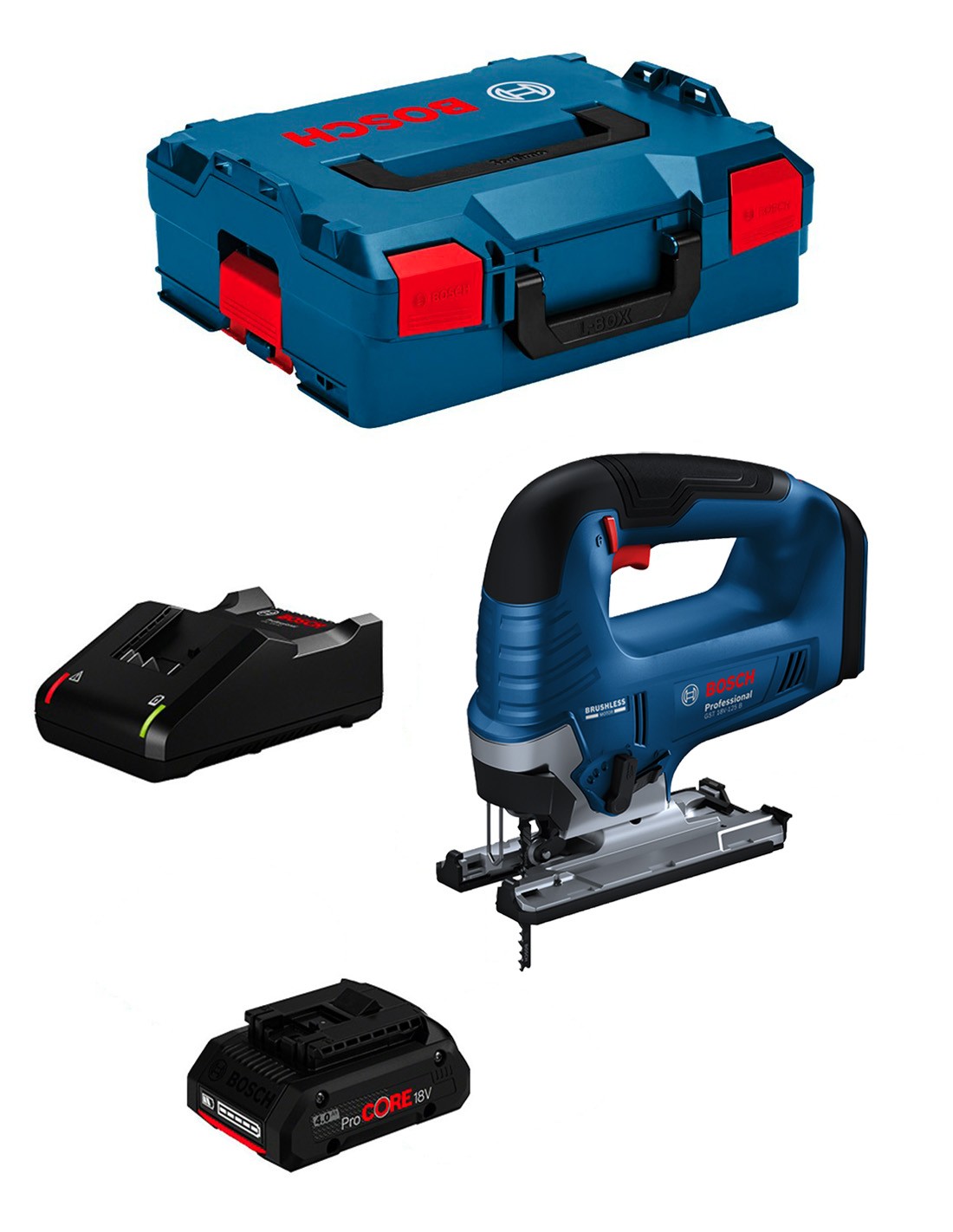 BOSCH GST 18V-125 B (1 x 4,0 Ah ProCore +