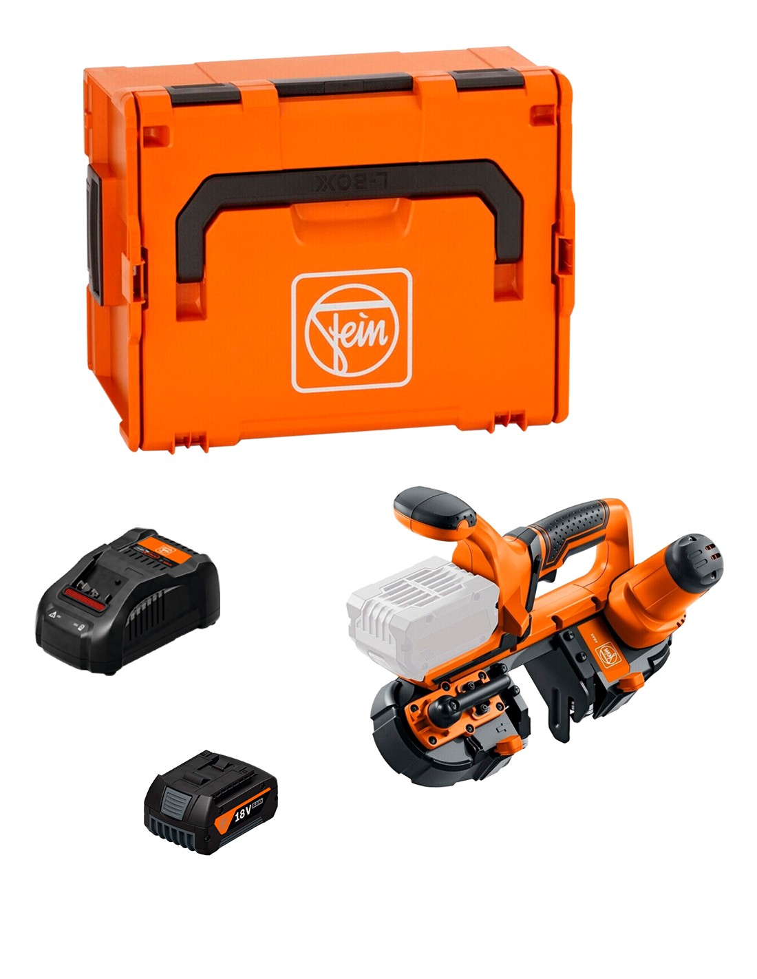 Sierra de cinta FEIN ABAS 18-63 AS (1 x 5,0 Ah + GAL1880CV + L-Boxx 238)