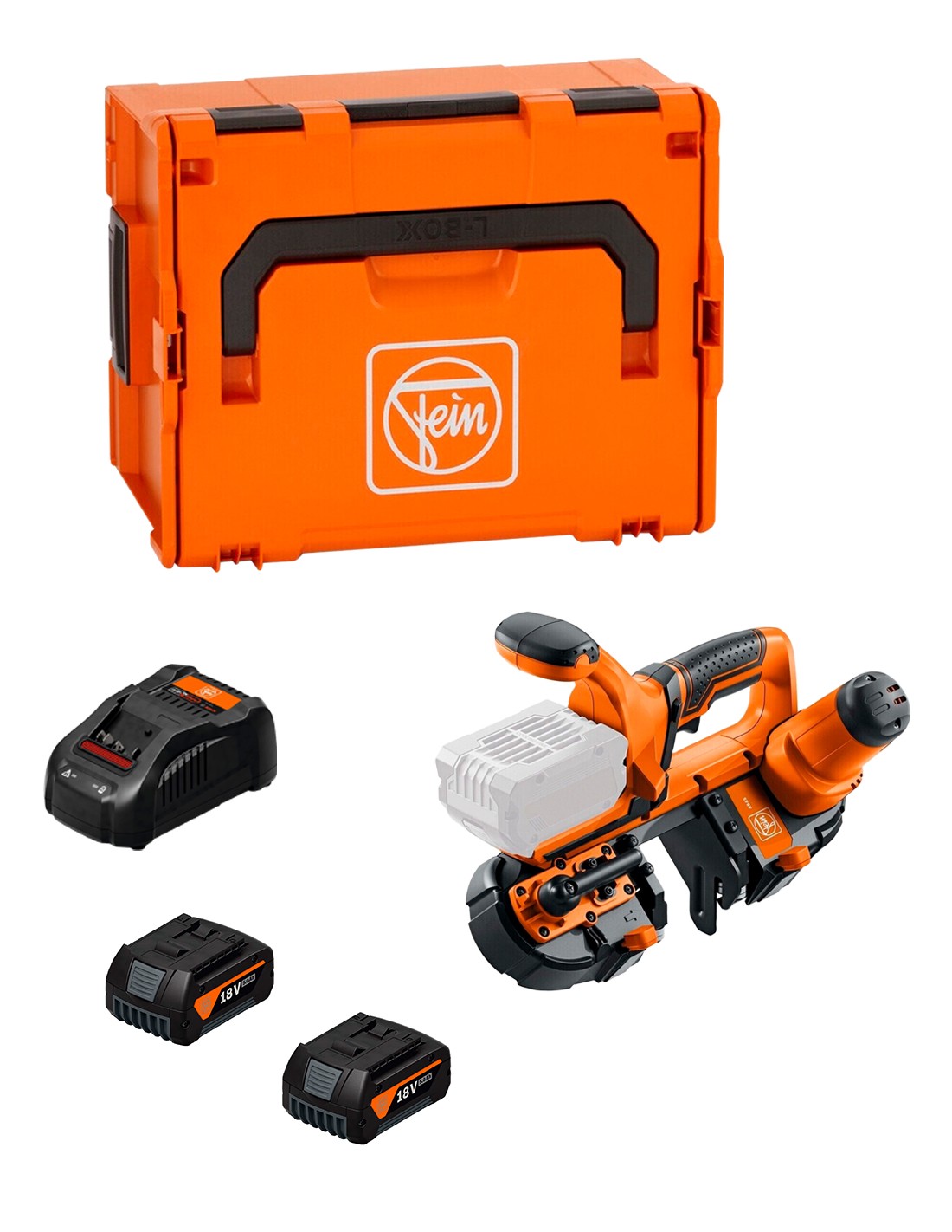 Sierra de cinta FEIN ABAS 18-63 AS (2 x 5,0 Ah + GAL1880CV + L-Boxx 238)