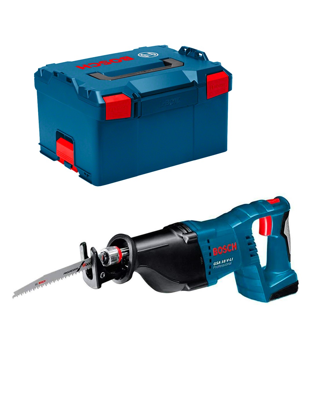 Sierra Sable BOSCH GSA 18V-LI (Cuerpo solo + L-Boxx 238)