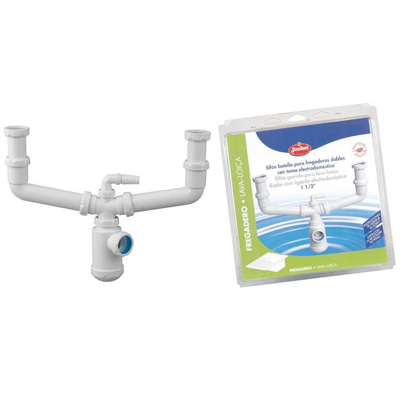 Sifon Botella Doble Fregadero 1 1-2 S-41 Jimten
