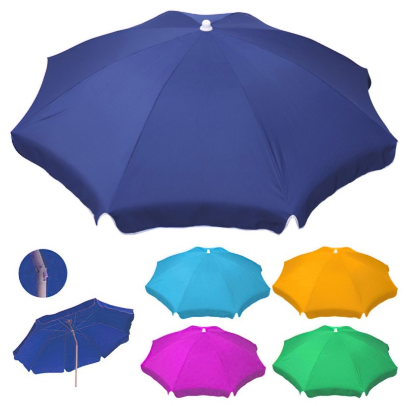 Sombrilla Playa Aluminio y Poliester200 cm. Lisa PAPILLON