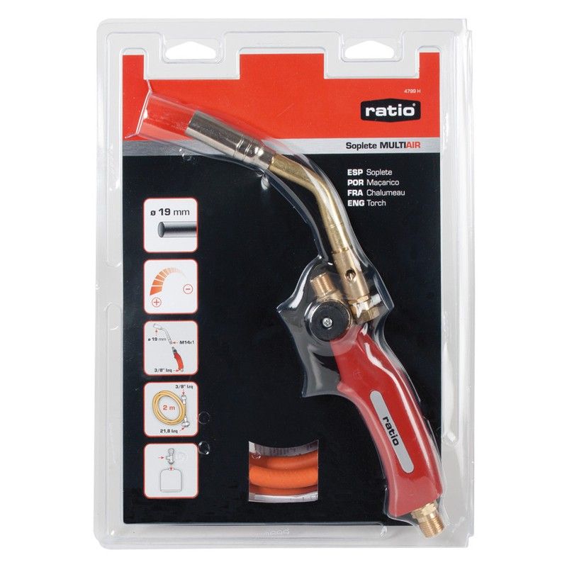 Soplete RATIO MultiAir Incluye manguera de alta presión de 2 m. Ref. 4799H