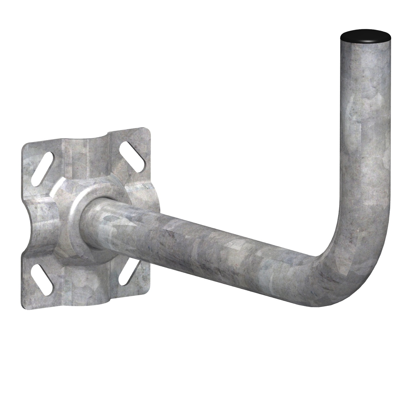 Soporte Pared En L Para Antena De 50 Y 60  Gris