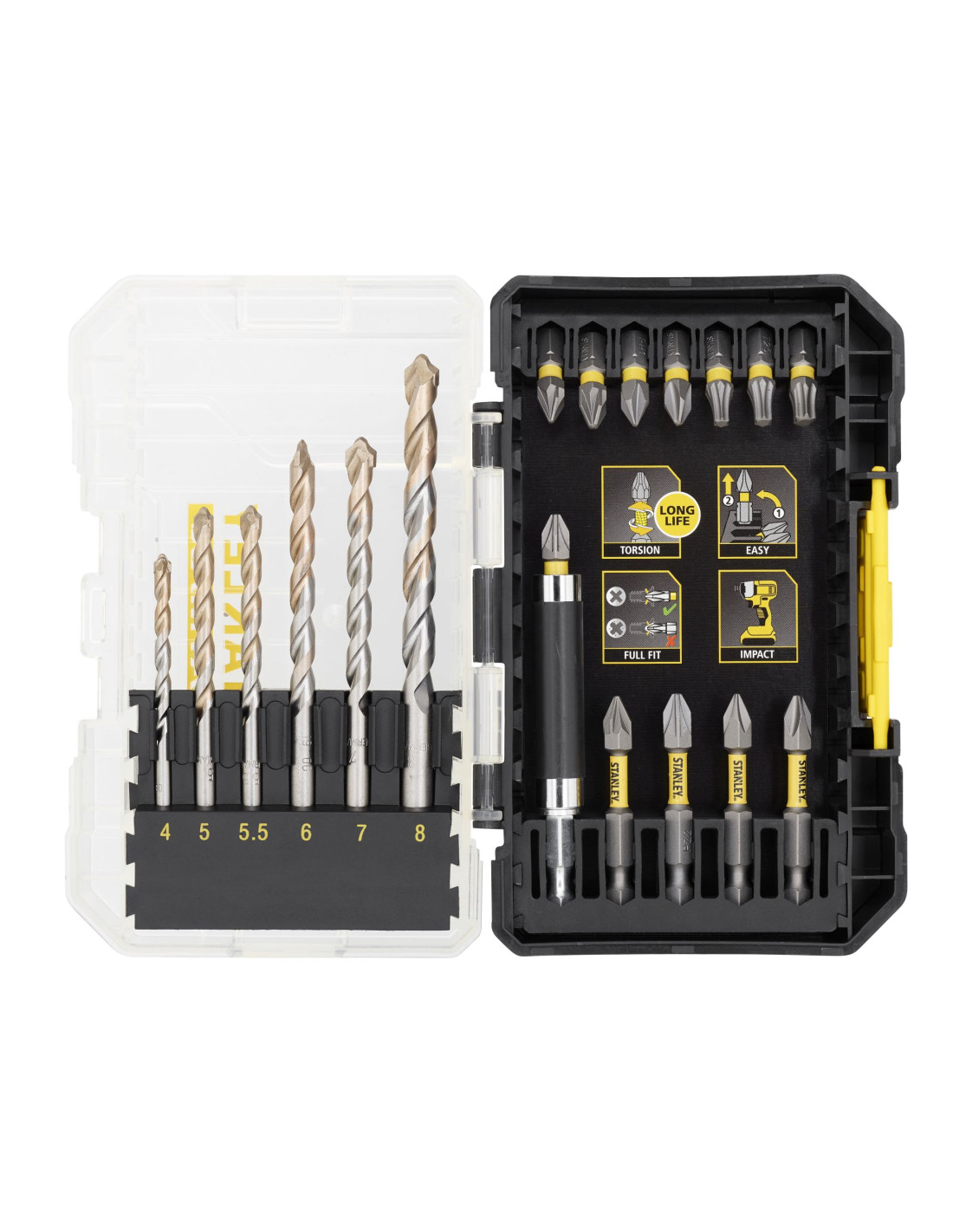 STANLEY JUEGO 19 PIEZAS ATORNILLAR Y TALADRAR