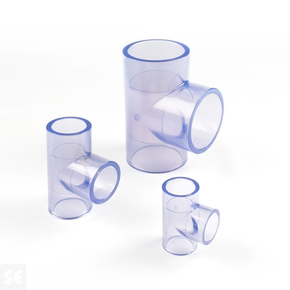 T de PVC transparente alimentaria