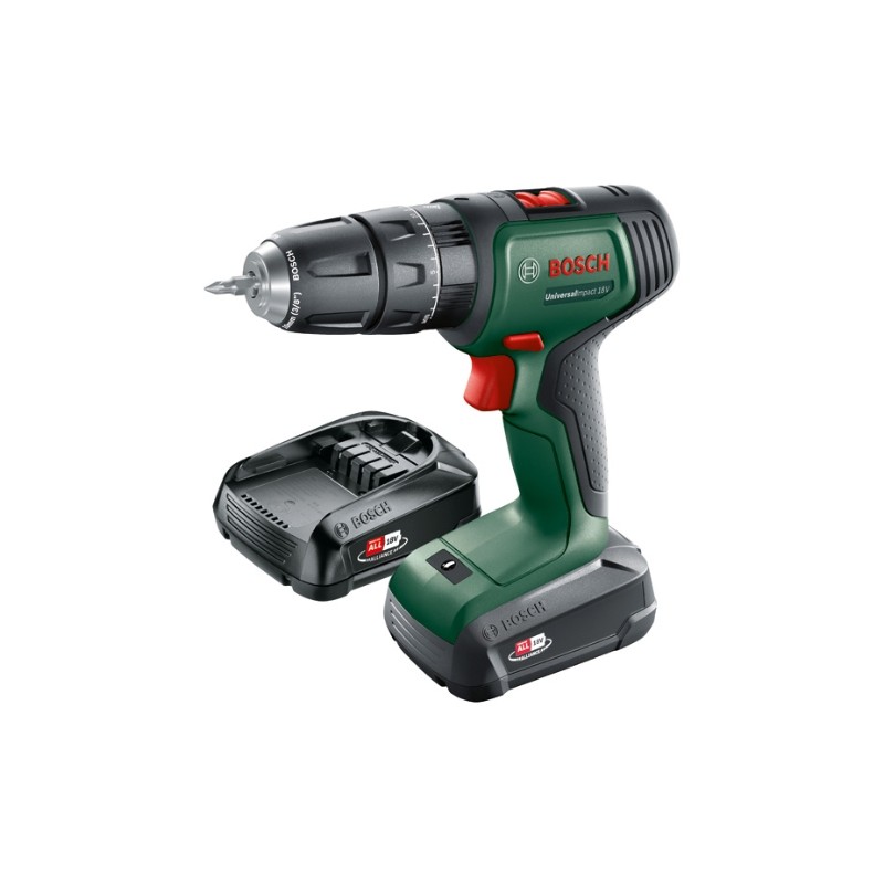 Taladradora de percusión con batería UniversalImpact 18V