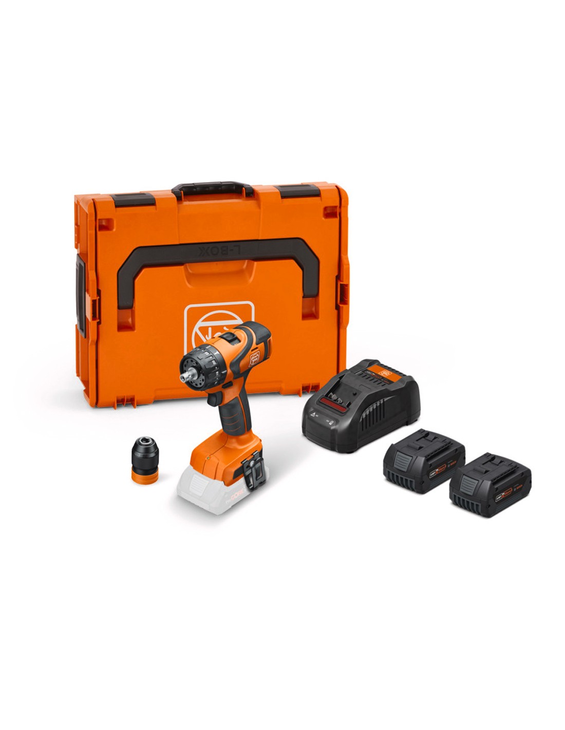 Taladro Atornillador FEIN ABS 18 Q AS (2 x 5,0 Ah + GAL1880CV + L-Boxx 136)