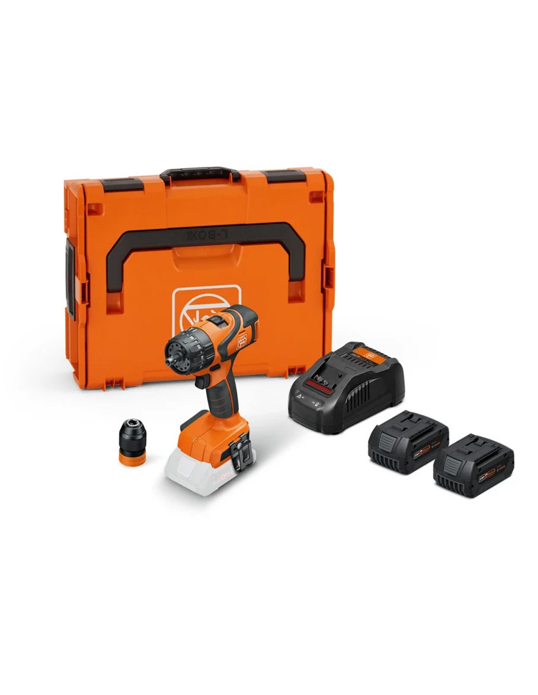 Taladro Atornillador FEIN ASB 18 Q AS (2 x 5,0 Ah + GAL1880CV + L-Boxx 136)