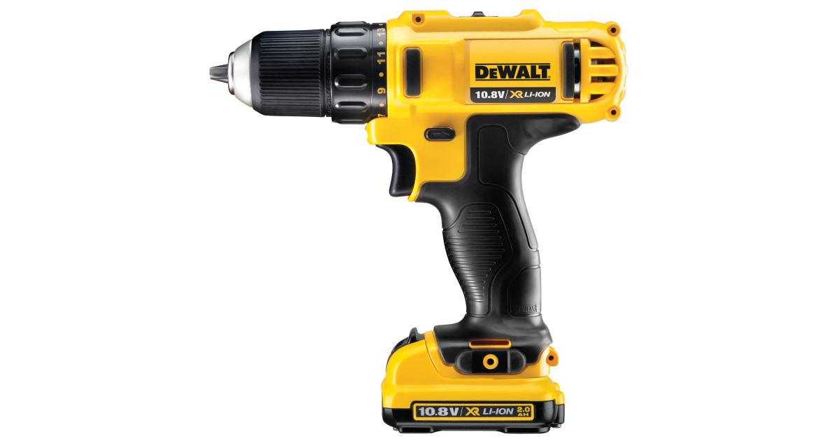 Taladro/atornillador inalámbrico DeWALT 10,8V CS Li-Ion XR 2x2,0 Ah DCD710D2
