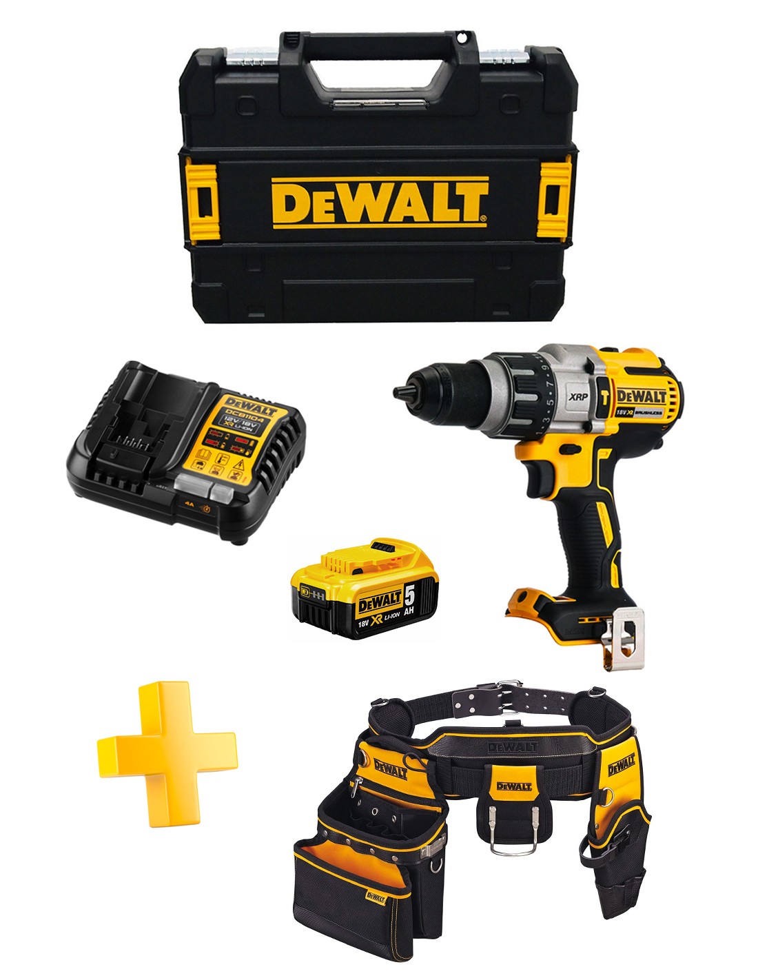 DeWALT DCD996P1T (1 x 5,0 Ah + DCB1104 + TSTAK II