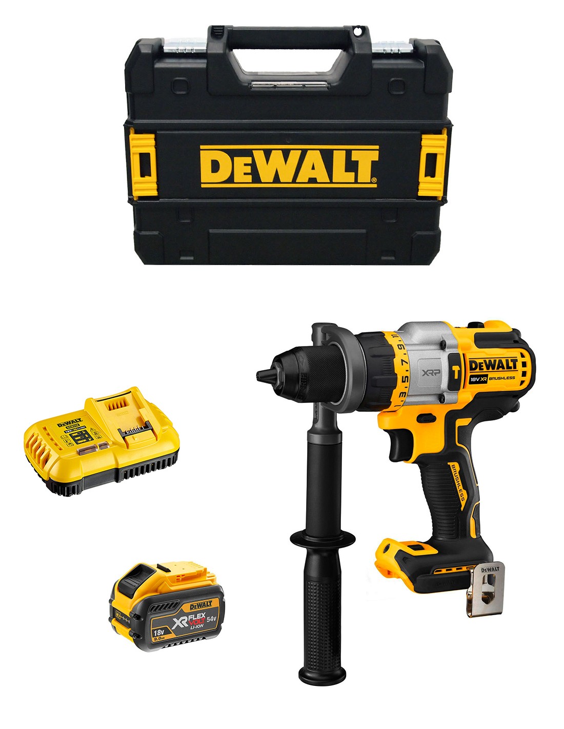 Taladro Percutor DeWALT DCD999X1 (1 x 54V/18V 9,0 Ah + DCB118 + TSTAK II)