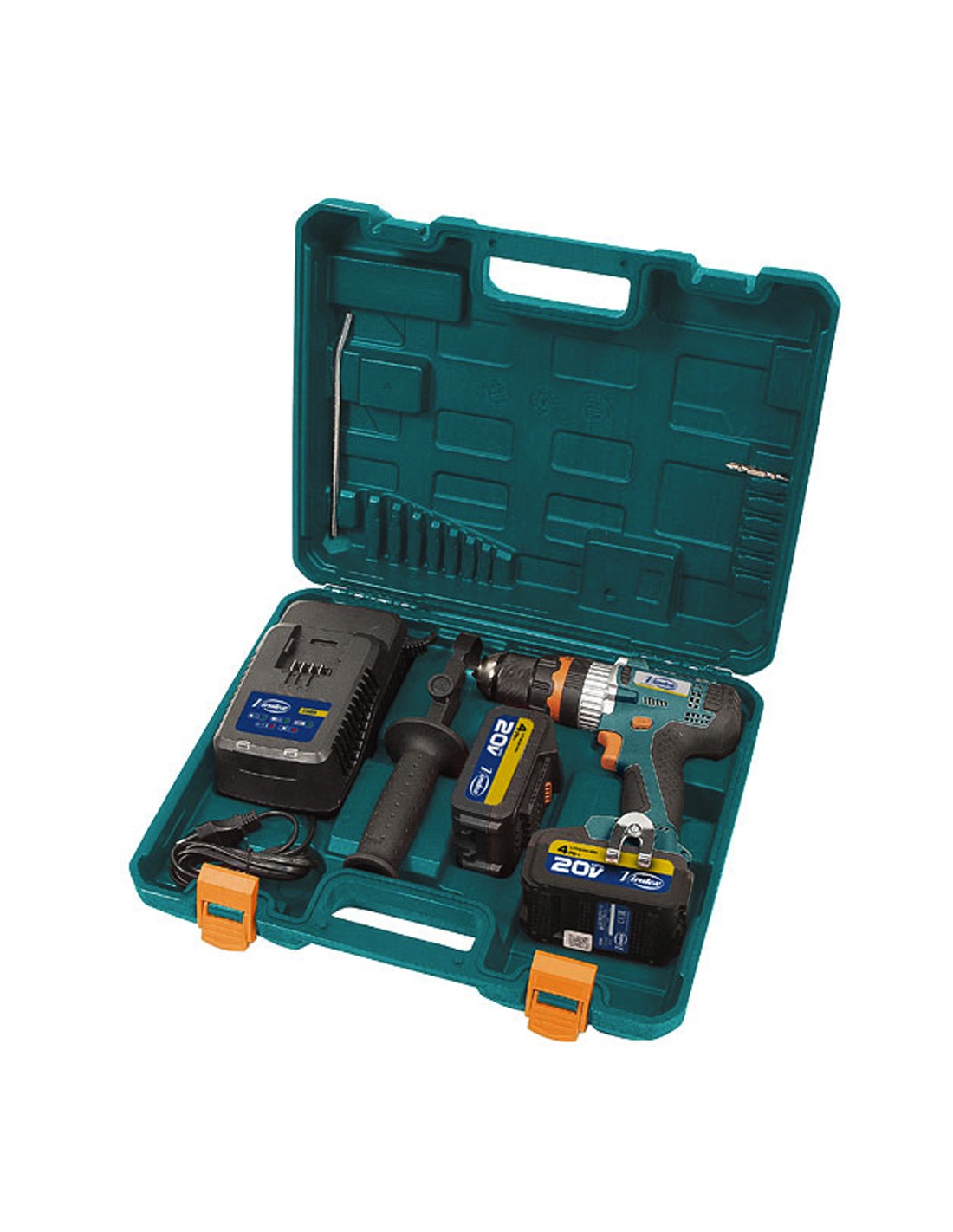 Taladro Percutor VIRUTEX ATB80P (2 x 4,0 Ah + Cargador + Maletín de transporte)