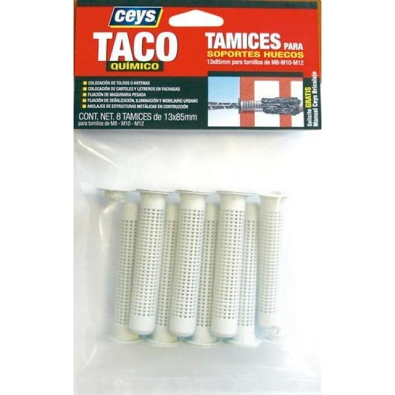 Tamiz Taco Quimico 13X85mm Ceys