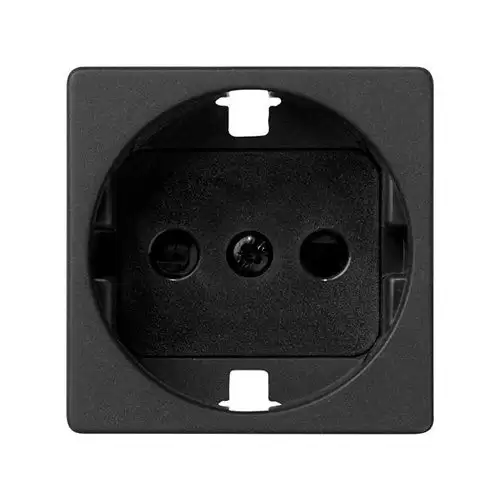 Tapa Para Base Enchufe Schuko Simon 27 Play  Negro