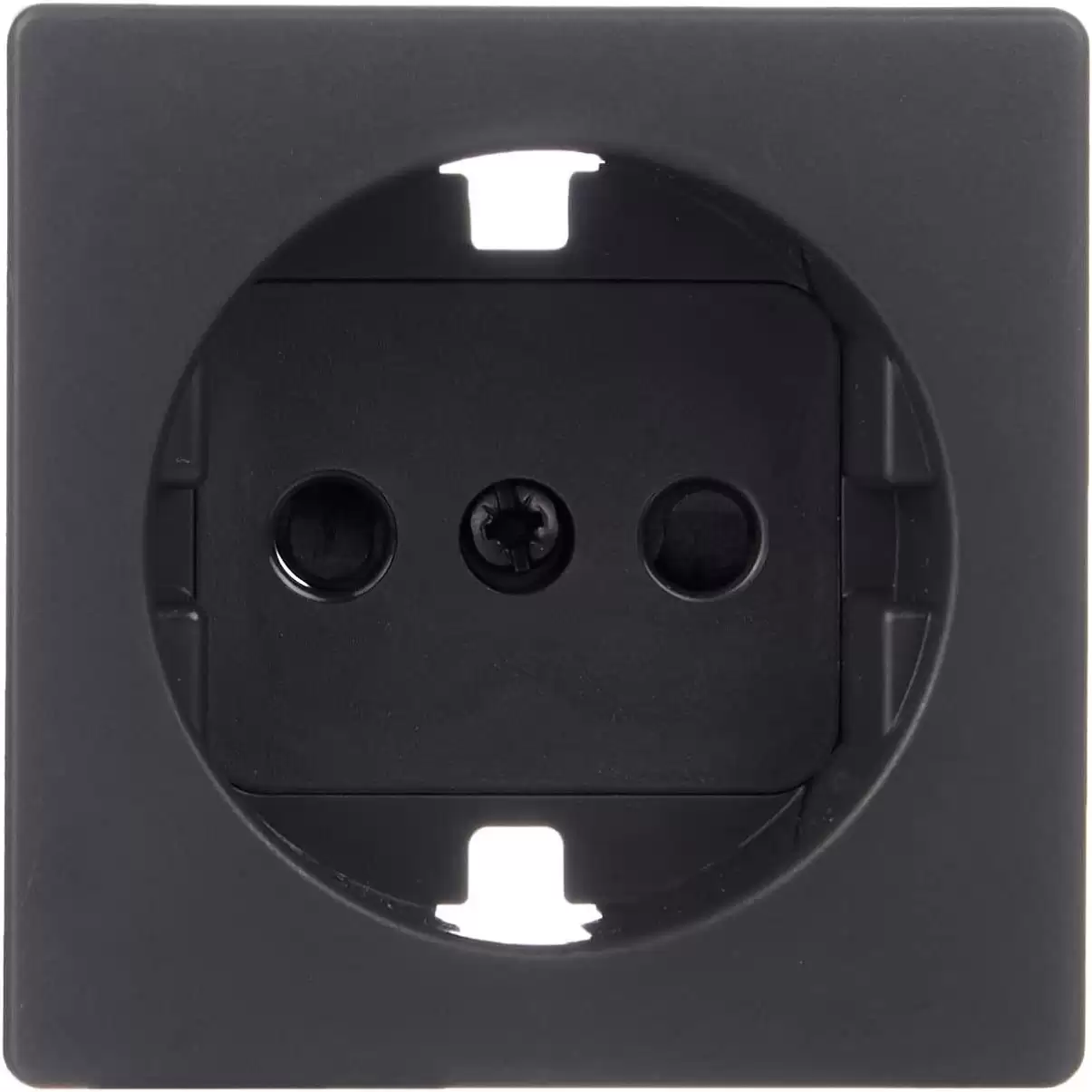 Tapa Para Base Enchufe Schuko Simon 82  Negro