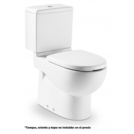 Taza con salida dual para inodoro de tanque bajo para movilidad reducida CONFORT MERIDIAN - ROCA