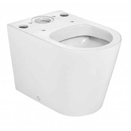 Taza de inodoro compacto adosado con salida dual ROUND INSPIRA - ROCA