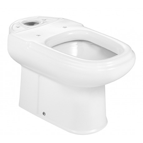 Taza de inodoro de tanque bajo con salida vertical DAMA RETRO - ROCA