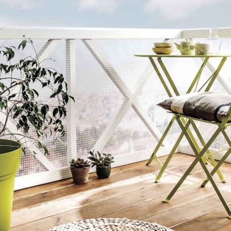 Malla ocultacion nortene cuadranet 1x5m 10x10mm blanco