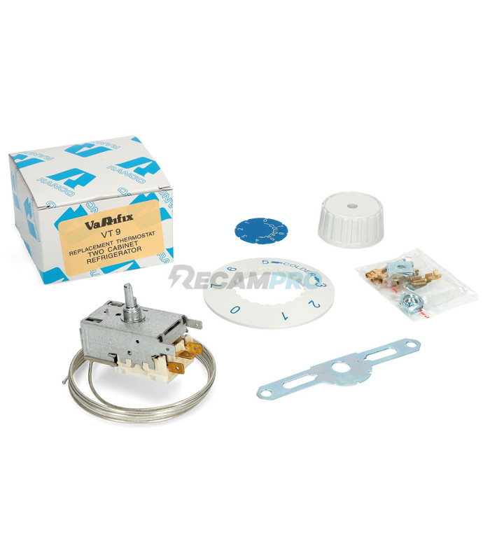 TERMOSTATO FRIGORIFICO ORIGINAL RANCO VT9 PARA COMBI, CAPILAR 1200mm 481981729187