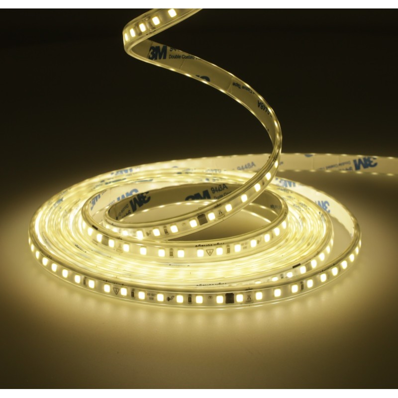 Tira Led 220V 4200K Autorrectificada. Corte 10 cm 15W/m 4200K bobina 5m IP65