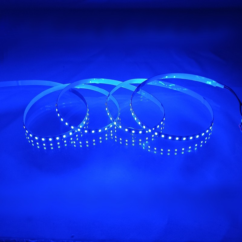 Tira led 24V color AZUL 120led/m PCB 8mm 12W/m IP20 5 metros