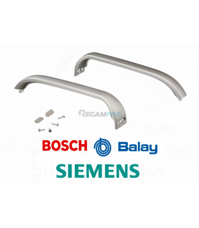 TIRADOR PUERTA FRIGORÍFICO BOSCH GRIS 2 UNIDADES 00369551