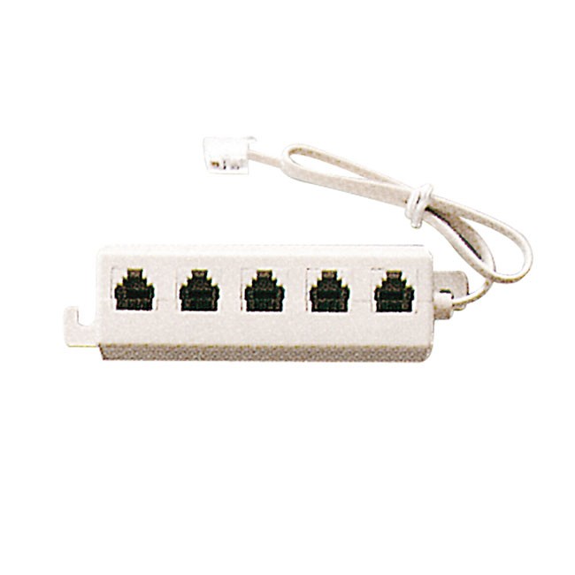 Adaptador Telefonico De 5  Salidas  ( 1 Macho / 5 Hembras )