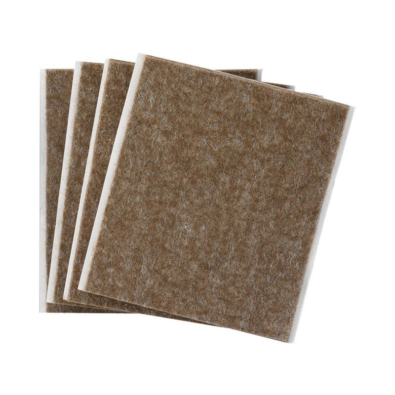 Fieltro Adhes. 100X85 Marron Bl.4 Piezas 2763B36 Inofix