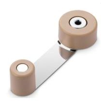 TOPE PUERTA RETENEDOR BEIGE METALICO