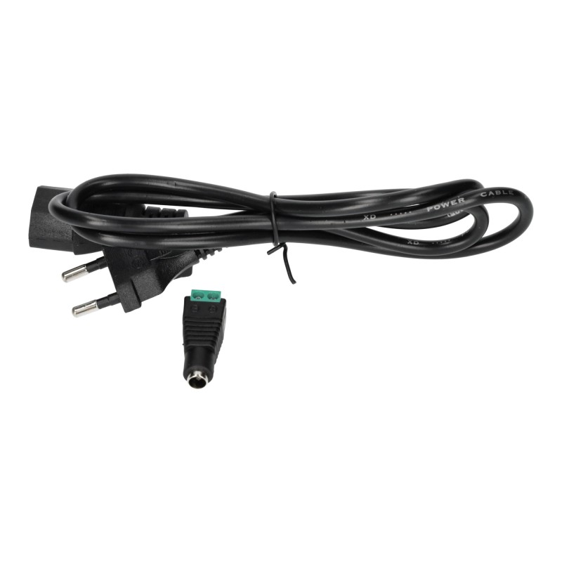 Transformador 24VDC 120W 5A con enchufe interior IP20 + Conector Tira LED